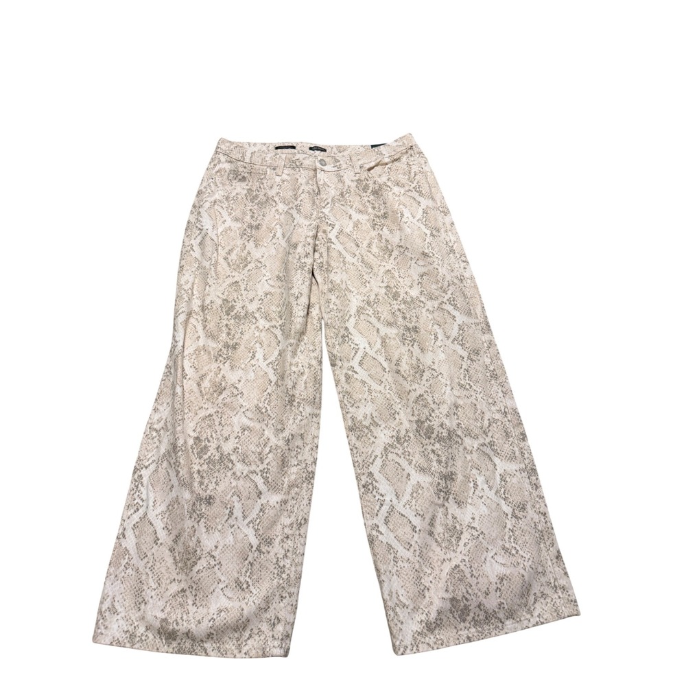 Wild Fable Women Low Rise Baggy Jean 14/31 Snakeskin Python Print Rigid Denim